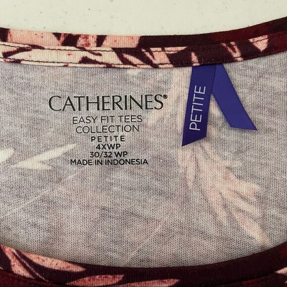 Catherine’s Maroon and pink floral top - Picture 4 of 7